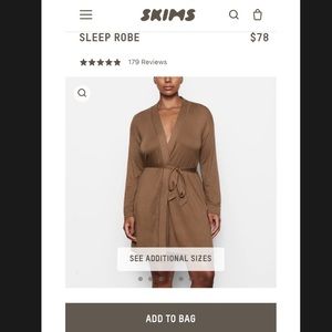 SKIMS Sleep Robe - Wood